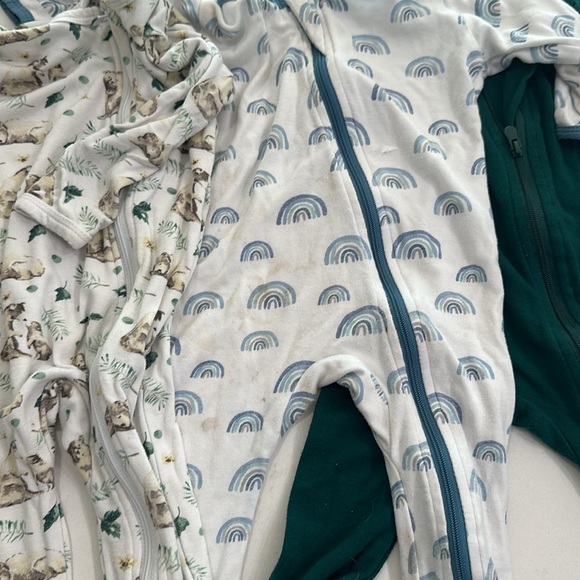 Baby Bamboo Pajamas w/ DreamCuffs bundle 6-9 months - Picture 3 of 3